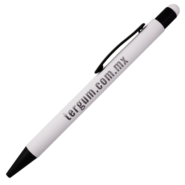 Bolígrafo rubber blanco TERGUM (paquete c/20 piezas)
