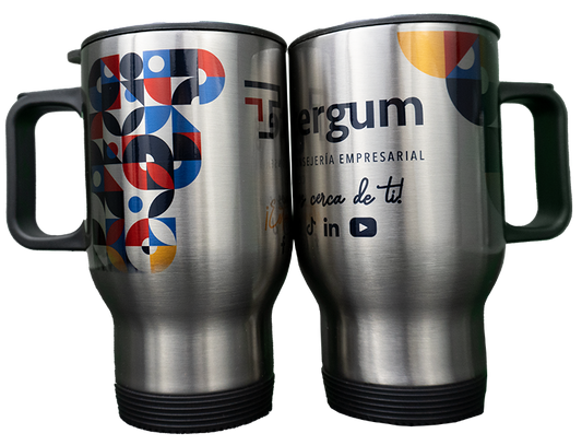 Taza viajera diseño colores TERGUM (paquete c/24 piezas)