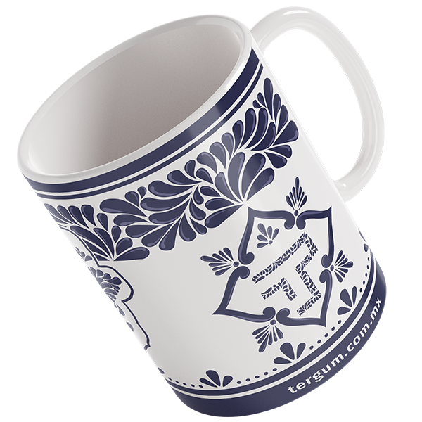 Paquete de tazas de cerámica Talavera Corazón(c/24 piezas)