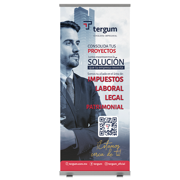 Roll-up auto enrollable soluciones TERGUM (80x200cm)