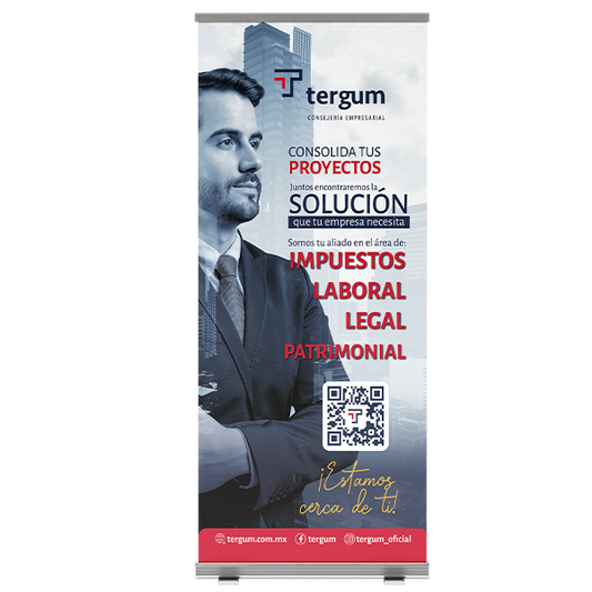 Roll-up auto enrollable soluciones TERGUM (80x200cm)